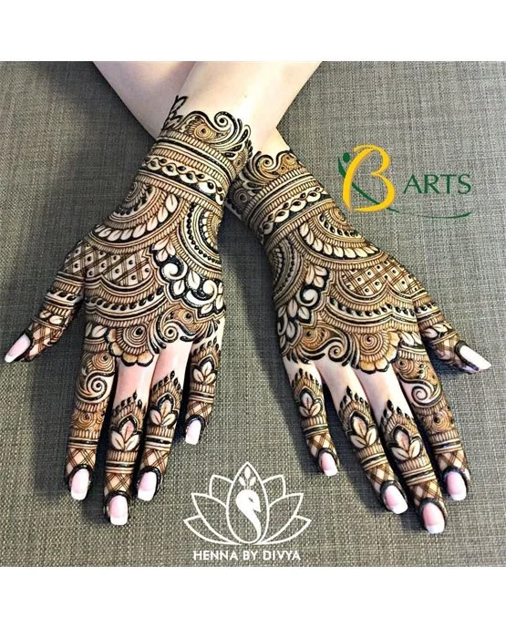 Curves Inspired Cultural Simple Full Hand Mehndi Design Curves Inspired Cultural Simple Full Hand Mehndi Design